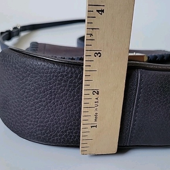 Kate Spade Adalise Crossbody Saddlebag Purple Pebbled Leather Chic Elevated - Picture 12 of 15